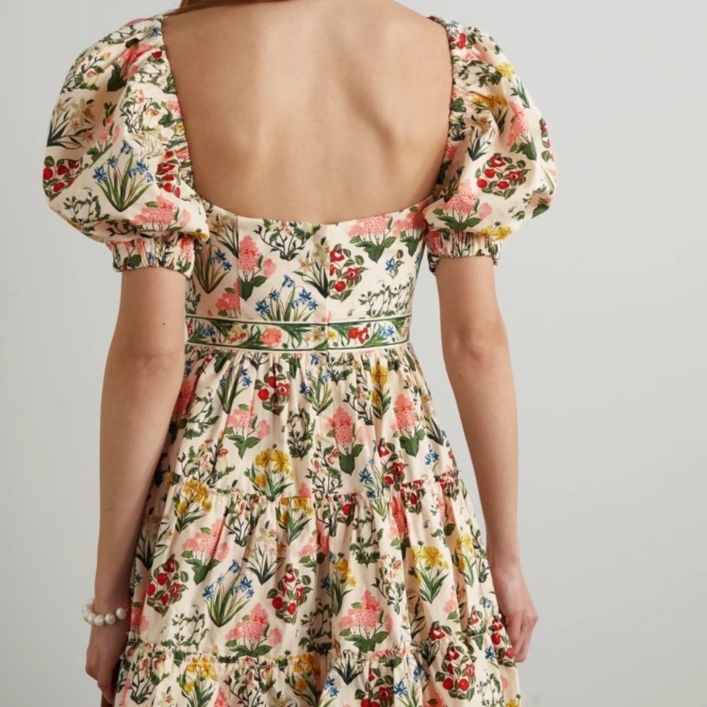 Agua by Agua Bendita Manzanilla Magdalena Amane puff sleeve dress 💕 🌹 - Picture 5 of 9